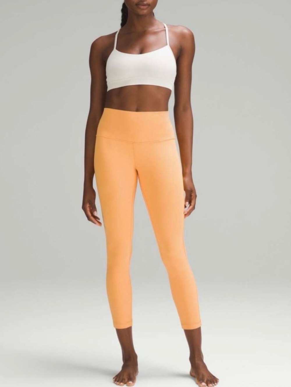 Lululemon Align Ribbed High-Rise Leggings 25" Mango Dream Size 6 EUC‎